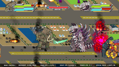 второй скриншот из Daikaiju Daikessen: Versus