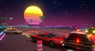 четвертый скриншот из Cyber OutRun
