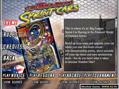 второй скриншот из Dirt Track Racing Pinball