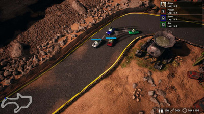третий скриншот из Barely Racing