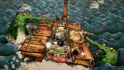 четвертый скриншот из Trash Sailors: Co-Op Trash Raft Simulator