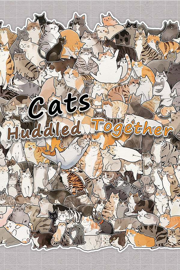 Cats Huddled Together Cats Huddled Together