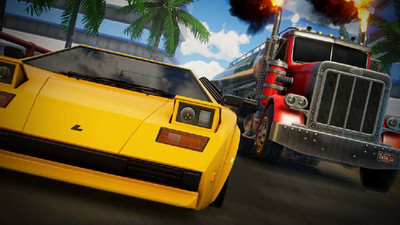 третий скриншот из SYNTHALGIA: Retro Arcade Racing