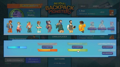 третий скриншот из NEODUEL: Backpack Monsters