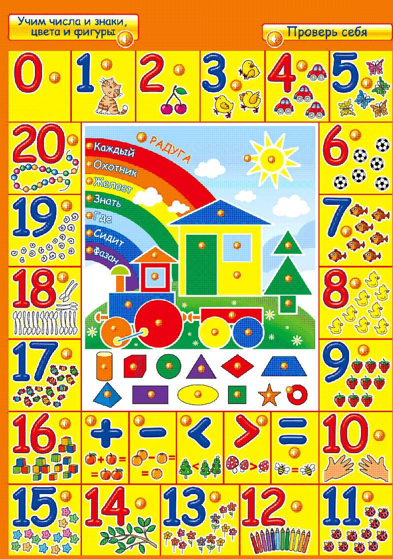 Набор игр по математике для детей 3-5 лет