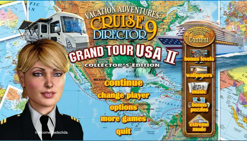 Vacation Adventures: Cruise Director 9. Grand Tour USA 2 Collector's Edition