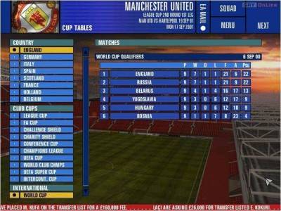 второй скриншот из The F.A. Premier League Football Manager 2002