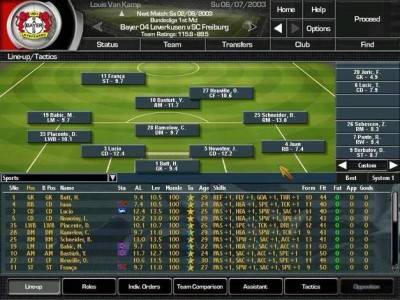 второй скриншот из Total Club Manager 2004