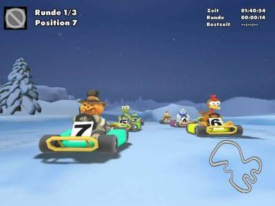четвертый скриншот из Moorhuhn Kart 2 XXL