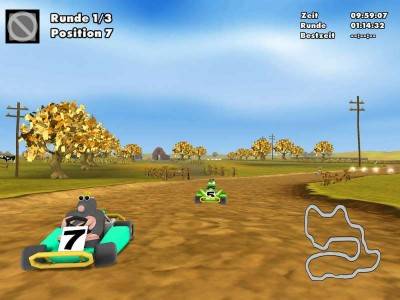 третий скриншот из Moorhuhn Kart 2 XXL