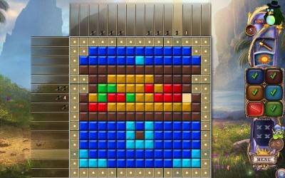третий скриншот из Fantasy Mosaics 24: Deserted Island