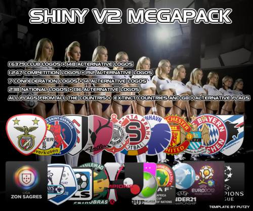 Мегапак логотипов Shiny Logos 2012 V2 Football Manager 2012