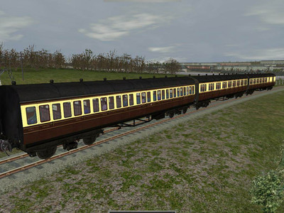 второй скриншот из Mods Railworks: GWR B Set Coaches