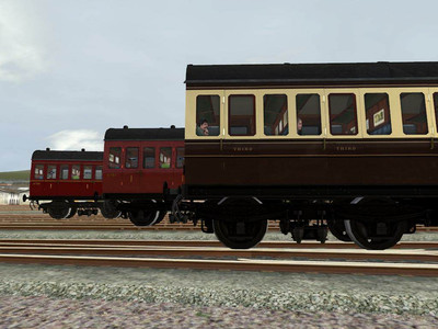 первый скриншот из Mods Railworks: GWR B Set Coaches