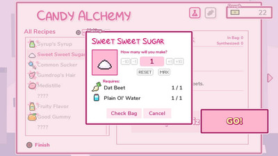 третий скриншот из Syrup 2: Candy Alchemy RPG