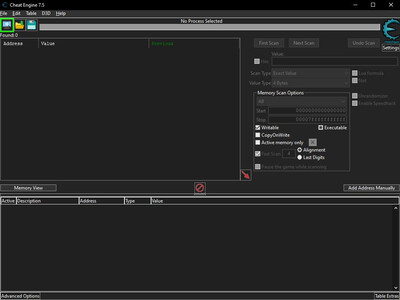 второй скриншот из Cheat Engine 7.5 x64