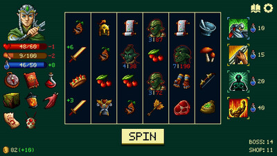 четвертый скриншот из Spinny Dungeon