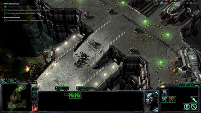 первый скриншот из 63 карты против ИИ (Starcraft 2: Wings Of Liberty)