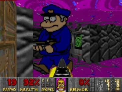 второй скриншот из Ultimate Simpsons Doom