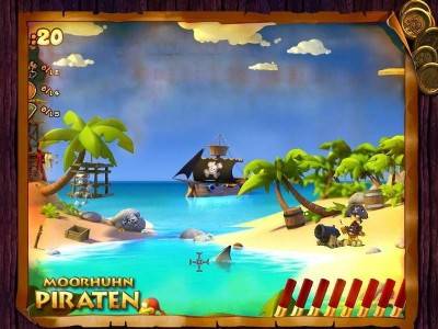 второй скриншот из Moorhuhn Pirates / Морхухн. Пираты