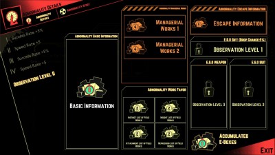 первый скриншот из Lobotomy Corporation