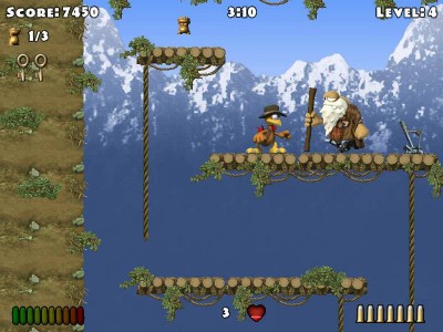 четвертый скриншот из Crazy Chicken: Heart of Tibet Portable