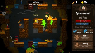 четвертый скриншот из Vertical Drop Heroes HD